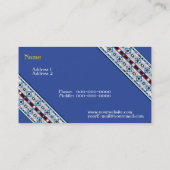 先住民アメリカン・スー・ビジネス・カード 名刺 (裏面)