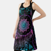 先住民アメリカン・ドリームキャッチャーのムーンパターン エプロン (インサイチュ)