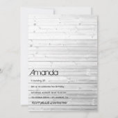 先住民アメリカン・ドリームキャッチャー誕生日パーティー 招待状 (裏面)