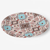 先住民アメリカン・パターン ペーパープレート (アングル)