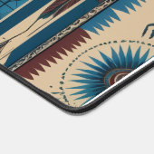 先住民アメリカン・パターン。西部。カスタマイズ デスクマット (コーナー)