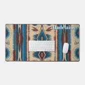 先住民アメリカン・パターン。西部。カスタマイズ デスクマット (キーボード&マウス)