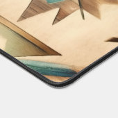 先住民アメリカン・パターン。西部。カスタマイズ デスクマット (コーナー)