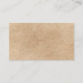 先住民アメリカン・ヘアドレ・ビジネス・カード 名刺 (裏面)