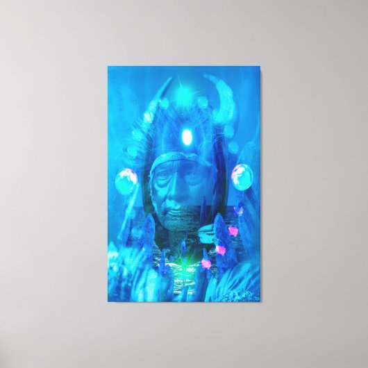 先住民アメリカン・マジシャン キャンバスプリント (正面)