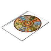 先住民アメリカン・メディシン・ホイール ノートブック (左側)