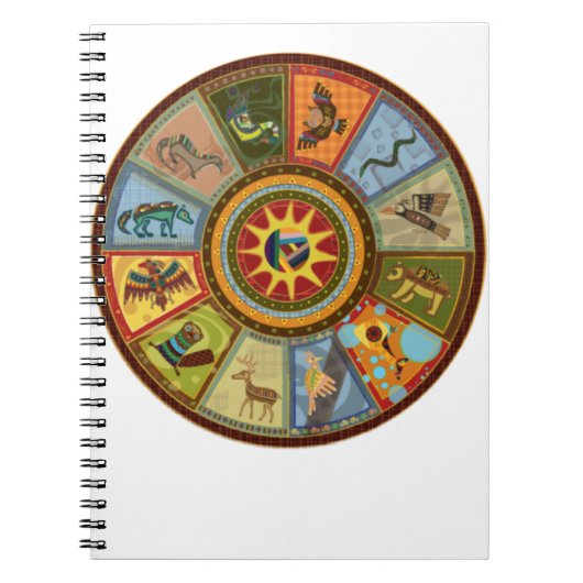 先住民アメリカン・メディシン・ホイール ノートブック (正面)