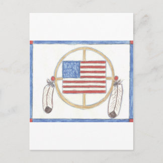 先住民アメリカン・メディシン・ホイール ポストカード