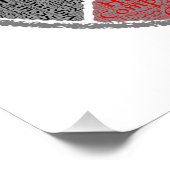 先住民アメリカン・メディシン・ホイール・ワードアート ポスター (コーナー)