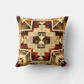 先住民アメリカン、ヴィンテージハンドドロー抽象芸術。 クッション (裏面)