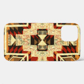 先住民アメリカン、ヴィンテージハンドドロー抽象芸術。 Case-Mate iPhoneケース (裏面 (横))
