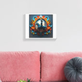 "先住民アメリカンDreamscape"ストレッチされたキャンバス印刷 キャンバスプリント (インサイチュ (リビング))