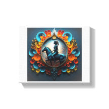 "先住民アメリカンDreamscape"ストレッチされたキャンバス印刷