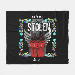 先住民アメリカンMMIWもはや盗まれた姉妹 フリースブランケット