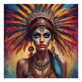 先住民アメリカンno 7 ポスター