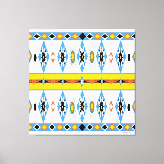 先住民アメリカンShoshone Stretted Canvas Print キャンバスプリント (正面)