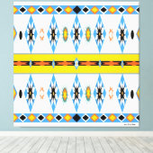 先住民アメリカンShoshone Stretted Canvas Print キャンバスプリント (インサイチュ (ウッドフロア))