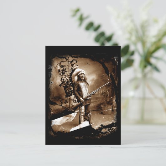 先住民アメリカヴィンテージはがき ポストカード (スタンド正面)