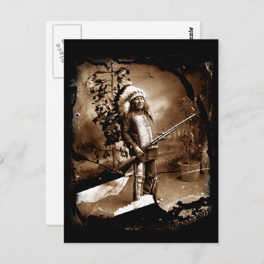 先住民アメリカヴィンテージはがき ポストカード (正面/裏面)