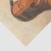 先住民アメリカヴィンテージ絵画の切り離し 薄葉紙 (詳細)