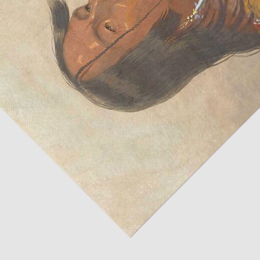 先住民アメリカヴィンテージ絵画の切り離し 薄葉紙 (詳細)