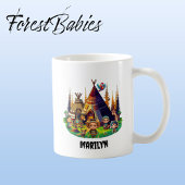 先住民アメリカ人の子供たち、ティピス&アニマル コーヒーマグカップ