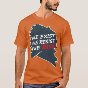 先住民アメリカ人は我々が生きるのに抵抗する Tシャツ