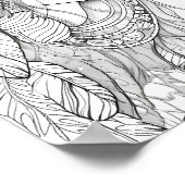 先住民アメリカ人女性アダルトカラーリング ポスター (角)