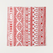 先住民アメリカ人：レッドインクドードル。 タペストリー (正面(横))