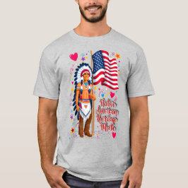 先住民アメリカ伝統月プライド1 Tシャツ