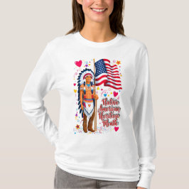 先住民アメリカ伝統月プライド1 Tシャツ