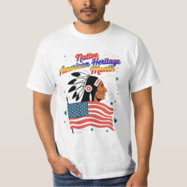 先住民アメリカ伝統月プライド Tシャツ