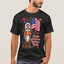 先住民アメリカ伝統月プライドTシャツ Tシャツ