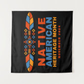 先住民アメリカ伝統月2025 タペストリー (正面)