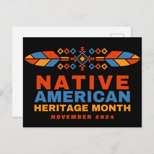 先住民アメリカ伝統月2025 ポストカード (正面/裏面)
