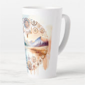 先住民アメリカ伝統月 カフェラテマグ (右アングル)
