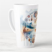 先住民アメリカ伝統月 カフェラテマグ (左アングル)