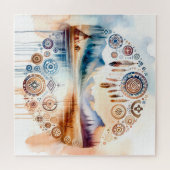 先住民アメリカ伝統月 ジグソーパズル (横)