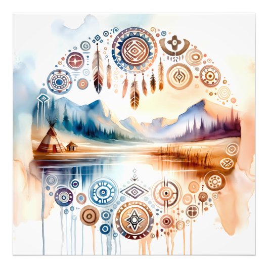 先住民アメリカ伝統月 フォトプリント            (正面)