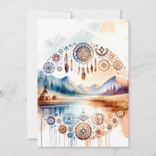 先住民アメリカ伝統月 招待状 (正面)