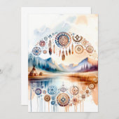 先住民アメリカ伝統月 招待状 (正面/裏面)