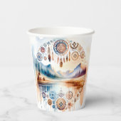 先住民アメリカ伝統月 紙コップ (裏面)