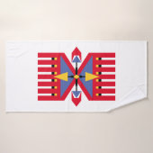 先住民アメリカ伝統的インディアン繊維モチーフ バスタオル (バスタオル)