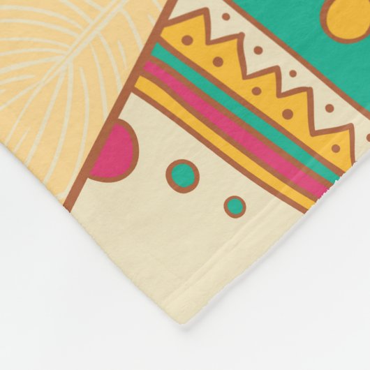 先住民アメリカ先住民の装飾的背景。 フリースブランケット (角)