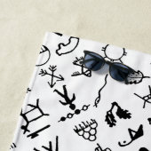 先住民アメリカ写真記号 ビーチタオル (インサイチュ)