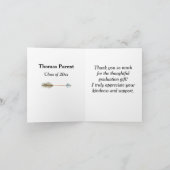 先住民アメリカ卒業式の折り畳みサンキューカード サンキューカード (内部)