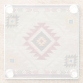 先住民アメリカ南西部の部族 ガラスコースター (裏面)