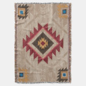 先住民アメリカ南西部の部族 スローブランケット (正面縦)