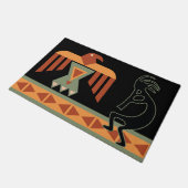 先住民アメリカ南西部ココペリ ドアマット (アングル)