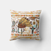 先住民アメリカ南西部デコのアクセント クッション (裏面)
